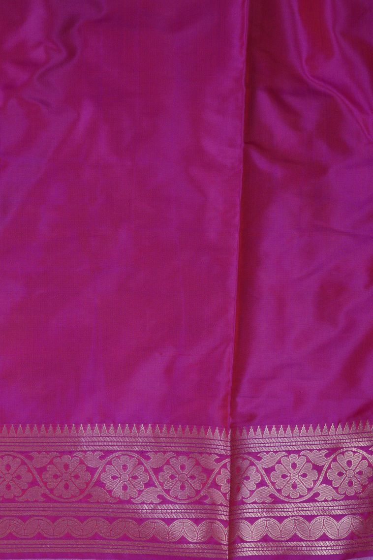 Lavender Soft Silk Saree with Gold Zari Buttis (Small Dots or Motifs) view 2