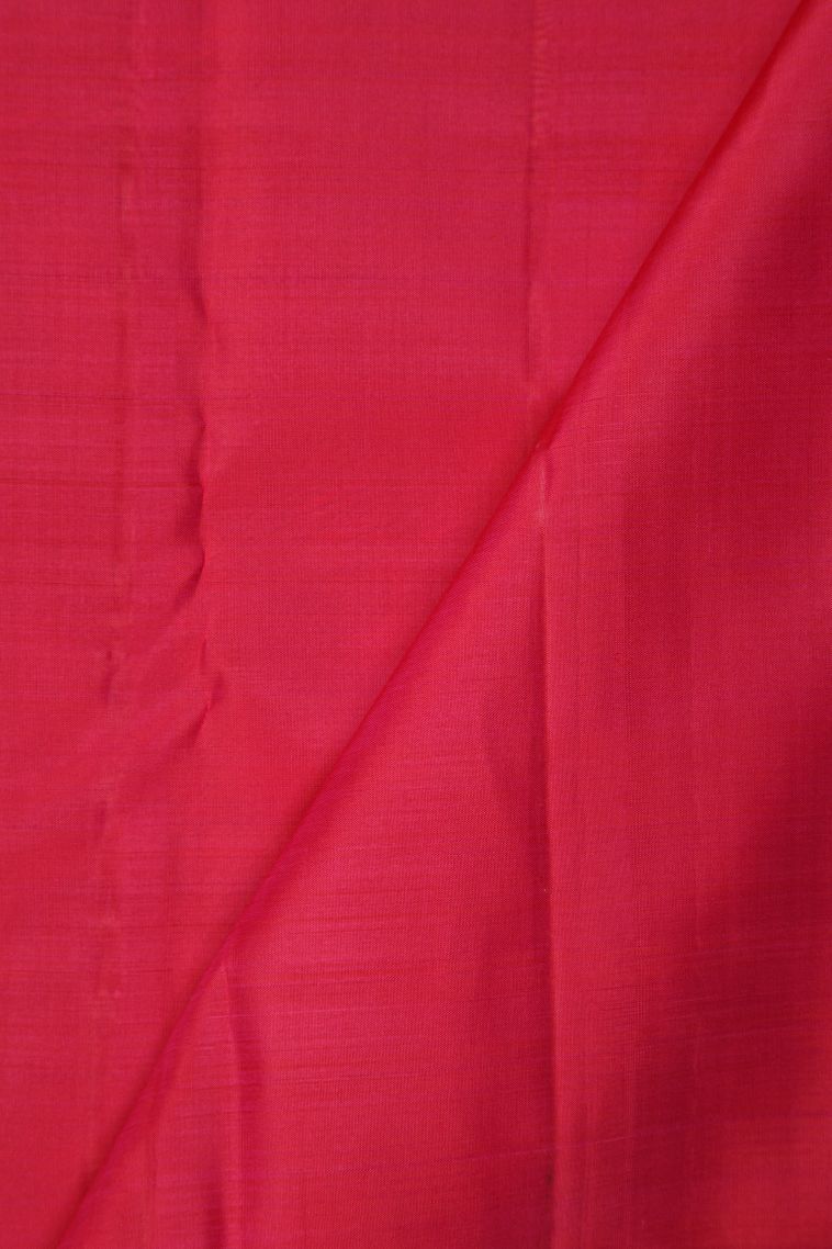 Yellow Kanchipuram Silk Sarees with Gold Zari Stripes view 3