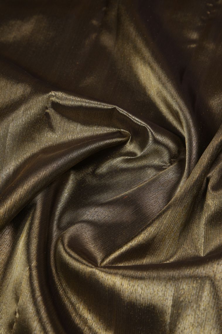 Purple Kanchipuram Silk Sarees with Gold Zari Plain view 4