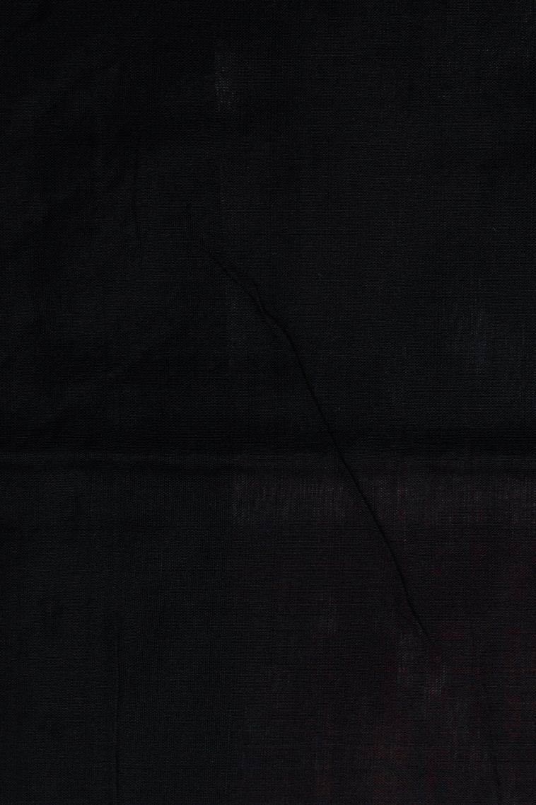 Carrot Orange Ikkat Cotton Sarees with Without Zari Zari Geometric Shapes view 3