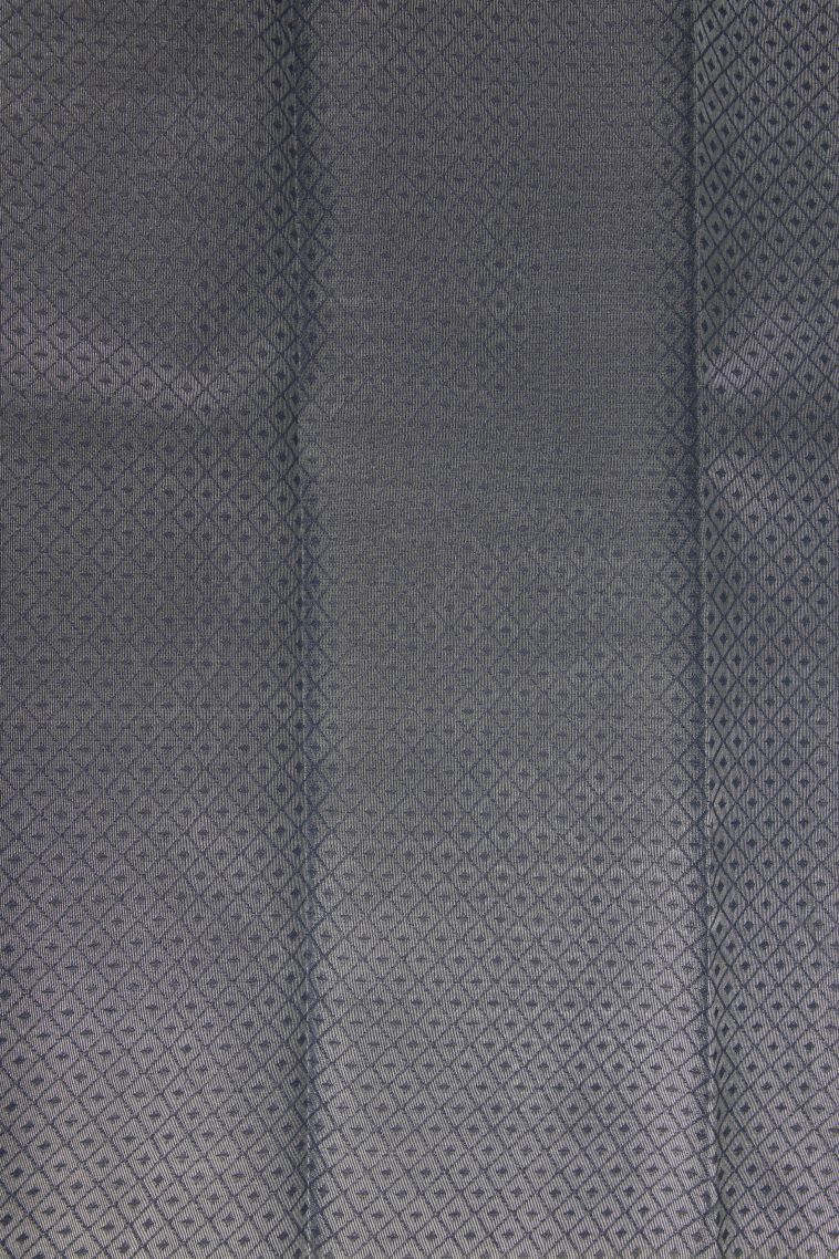 Sky Blue Visiri Madippu Silk Sarees with Silver Zari Floral Patterns view 3