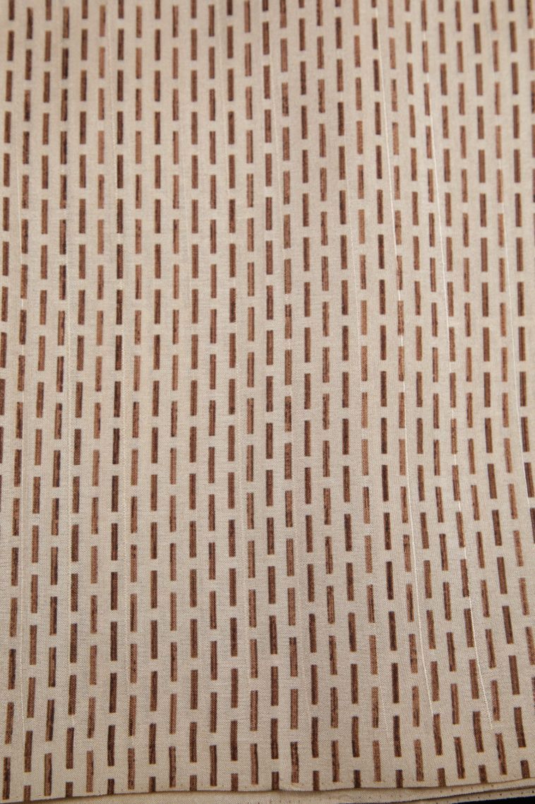 Ginger Orange Tussar Saree with Without Zari Zari Plain view 3