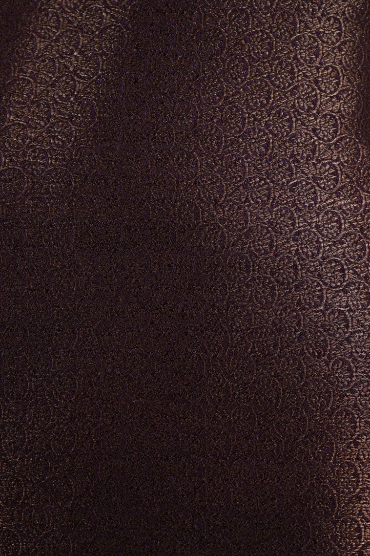 Sangria Purple Art Silk with Bronze Zari Floral Patterns view 3