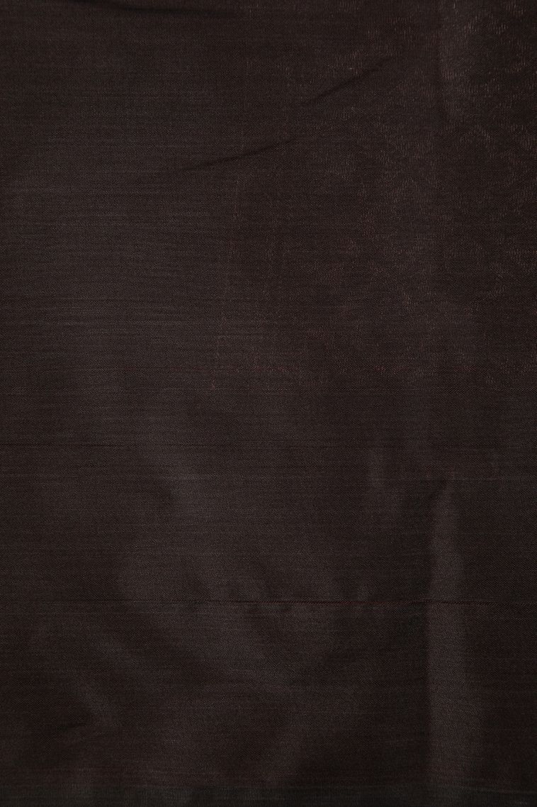 Brunette Brown Soft Silk Sarees with Without Zari Zari Floral Patterns view 3