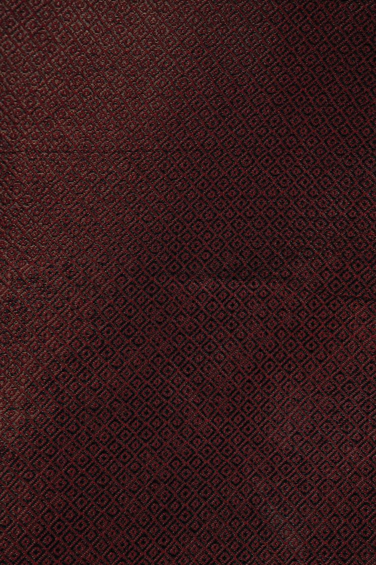 Apple Red Art Silk with Bronze Zari Floral Patterns view 3