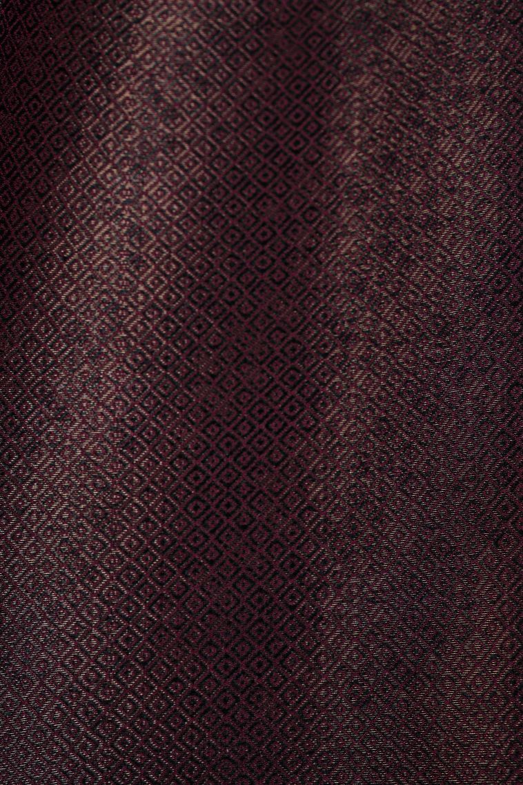 Magenta Purple Art Silk with Bronze Zari Floral Patterns view 3