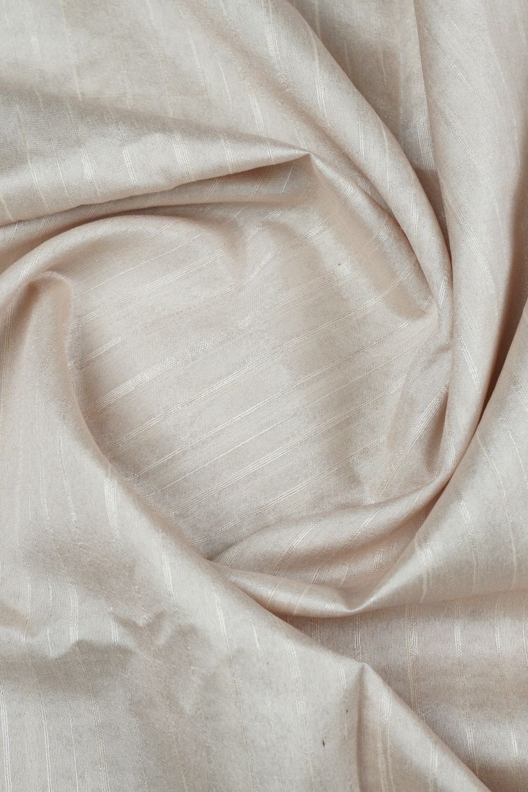 Chiffon White Tussar Silk Saree with Without Zari Zari Plain view 4