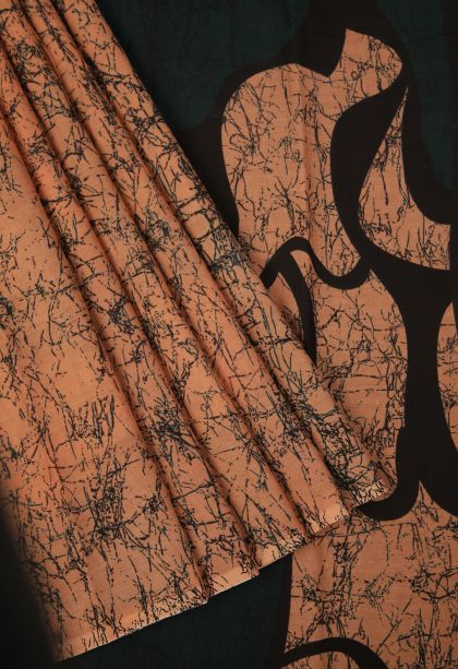 Carrot Orange Cotton Sarees with Without Zari Zari Floral Patterns