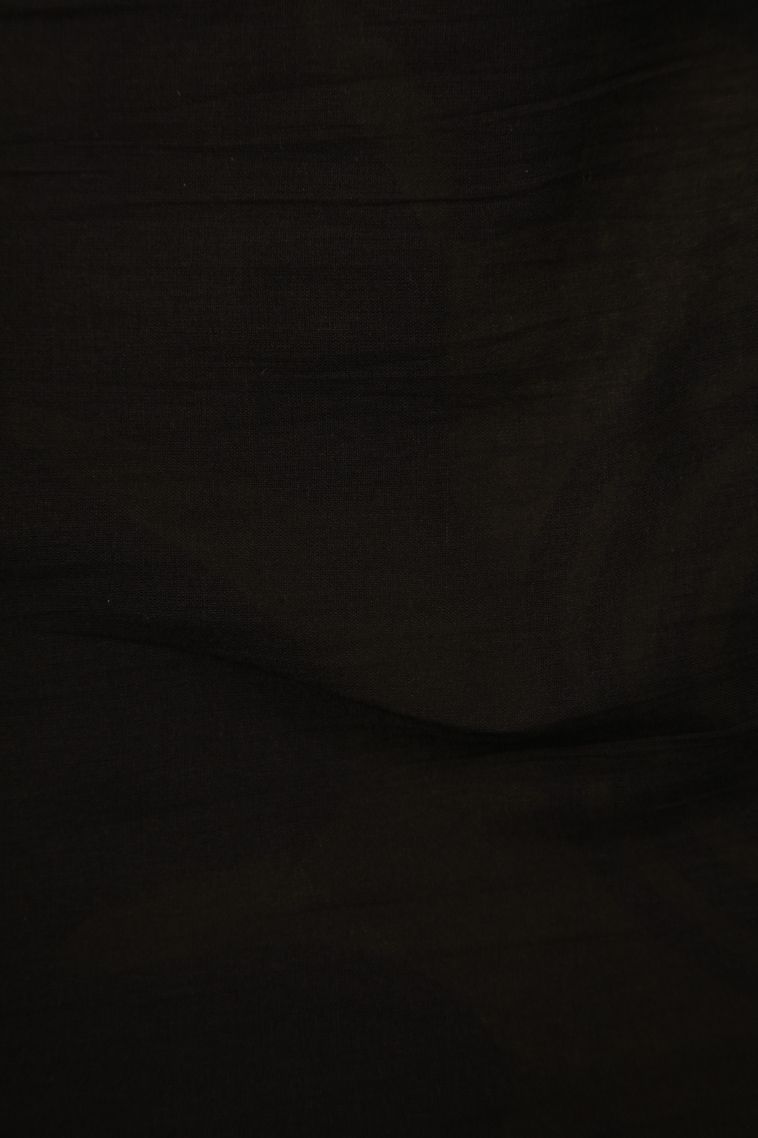 Rock Black Cotton Sarees with Without Zari Zari Geometric Shapes view 3