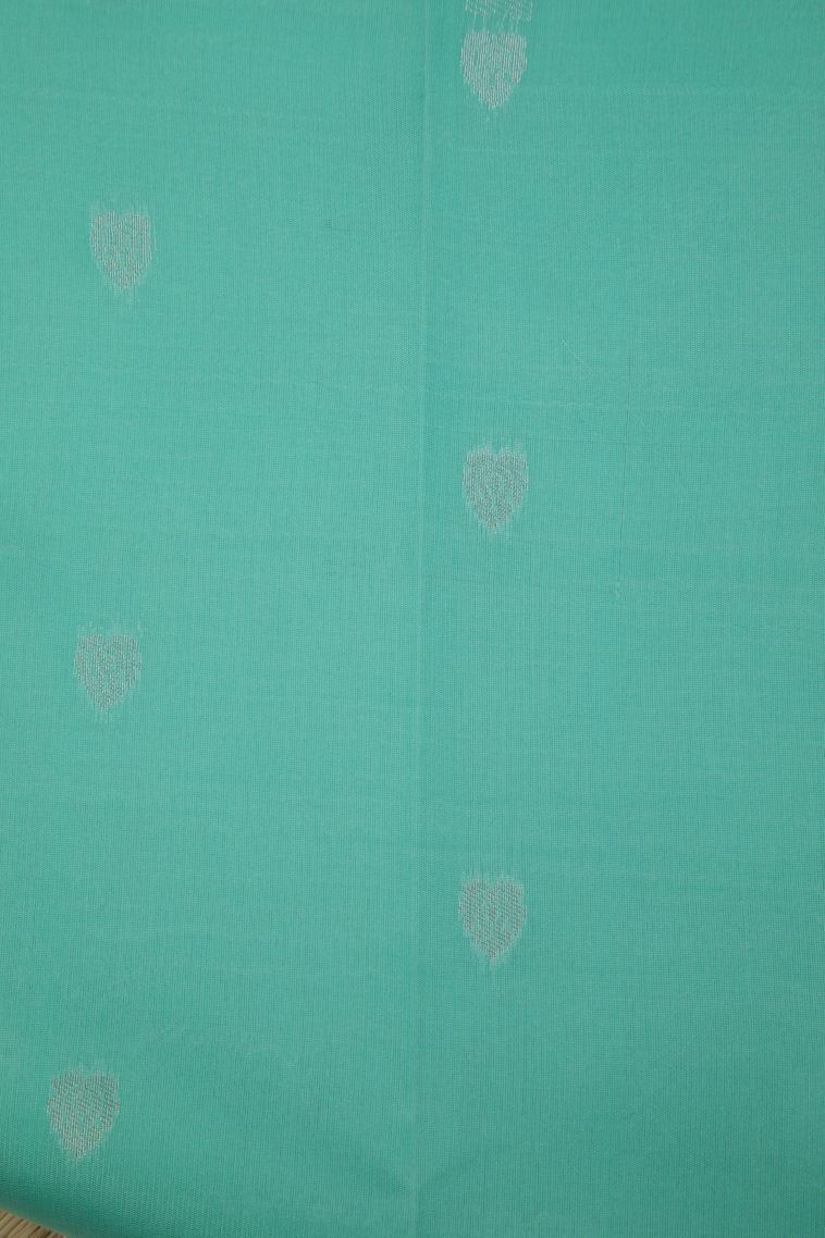 Indigo Blue Visiri Madippu Silk Sarees with Silver Zari Floral Patterns view 3