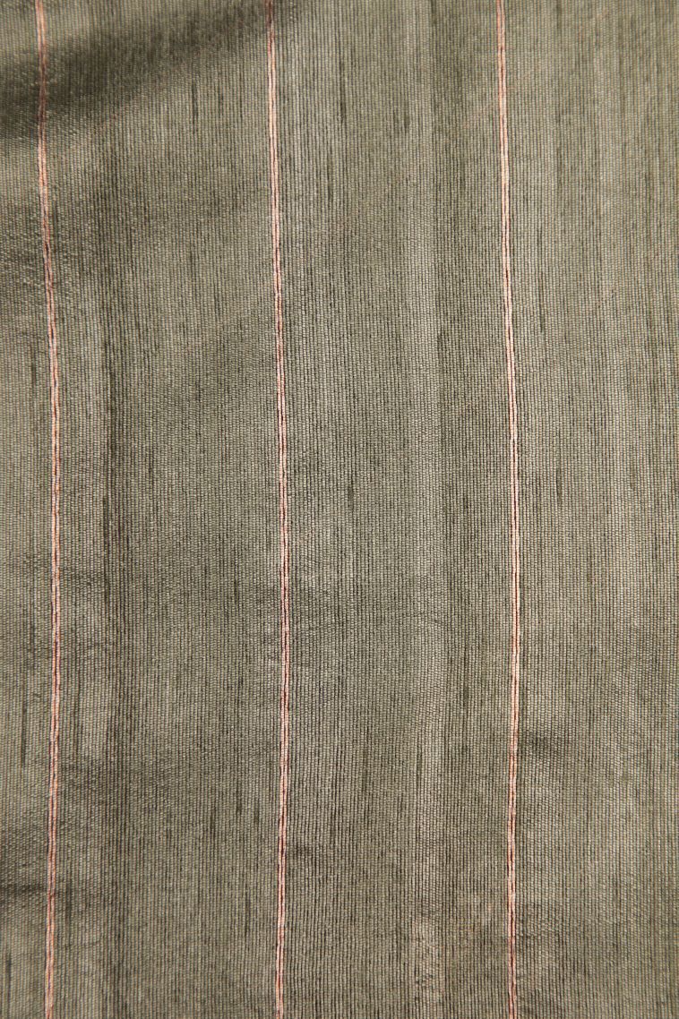 Bosenberry Purple Tussar Saree with Gold Zari Buttis (small Dots Or Motifs) view 3