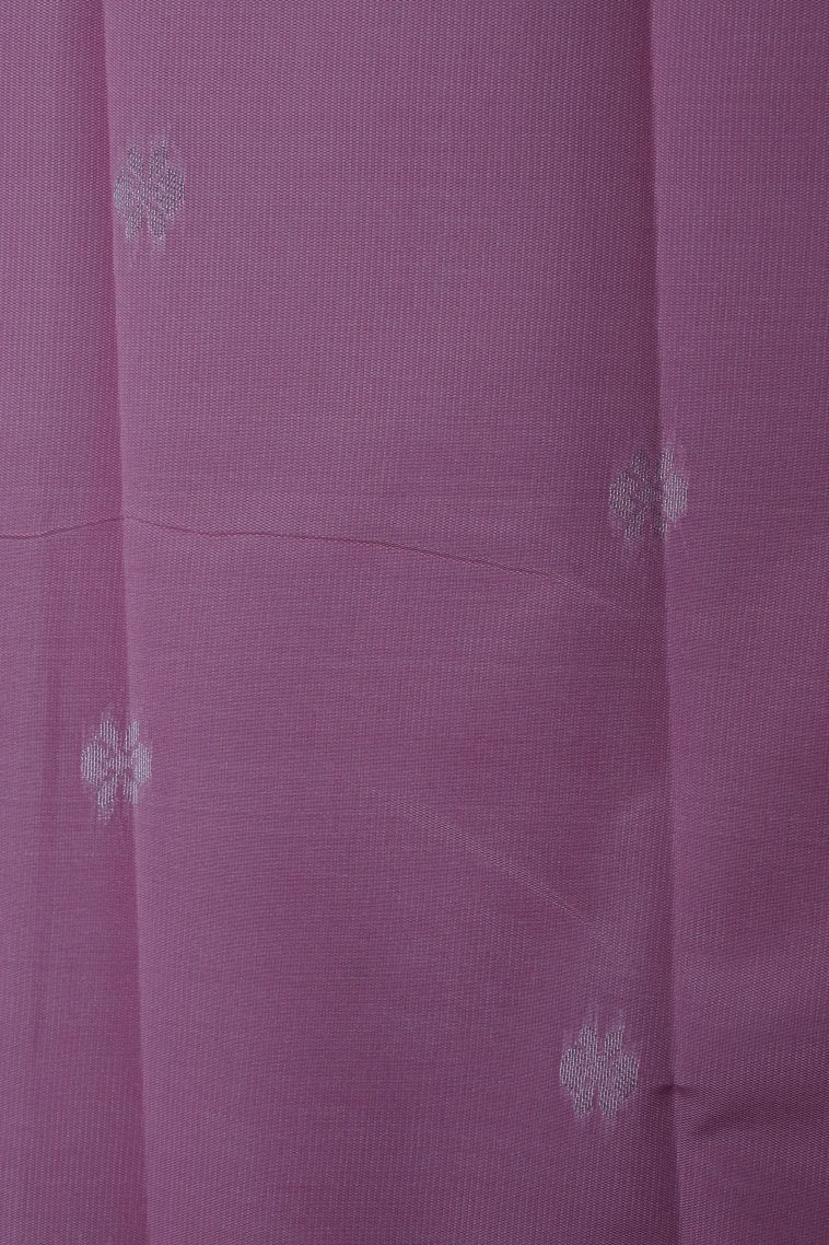 Arctic Blue Visiri Madippu Silk Sarees with Silver Zari Floral Patterns view 3