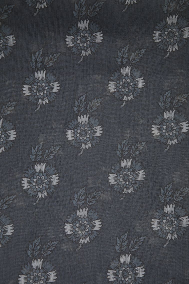 Olive Green Tussar Saree with Without Zari Zari Floral Patterns view 3