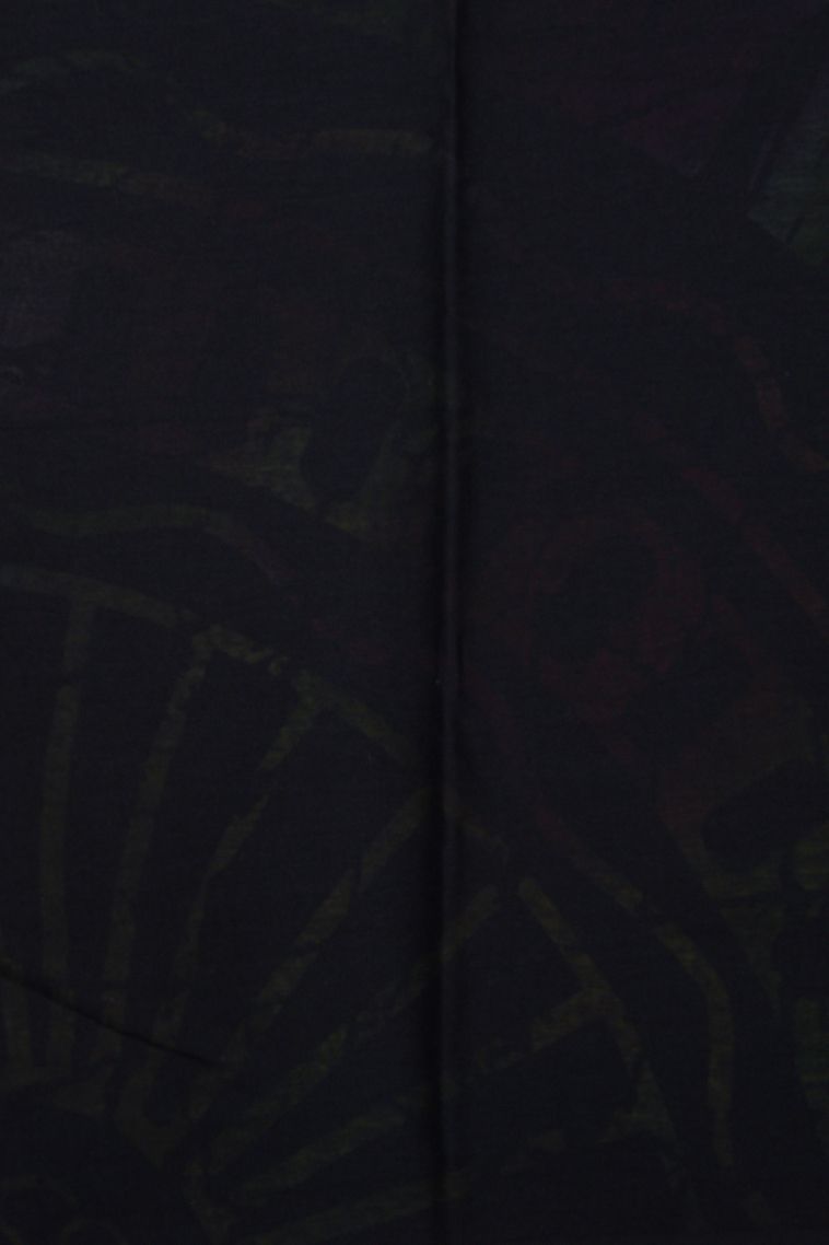 Rock Black Cotton Sarees with Without Zari Zari Floral Patterns view 3