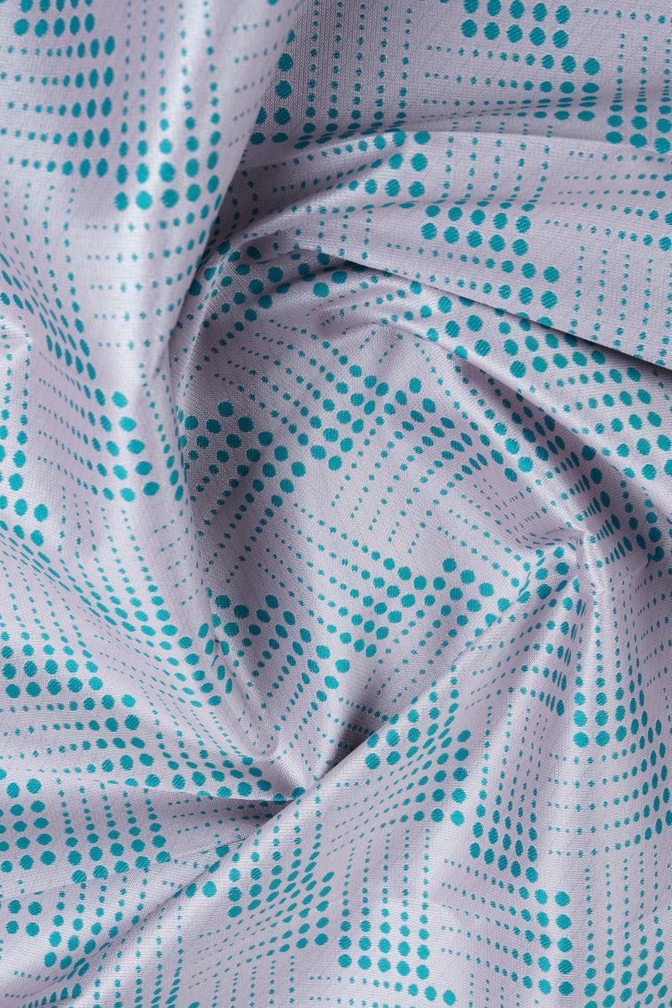 Crepe Pink Visiri Madippu Silk Sarees with Silver Zari Geometric Shapes view 4