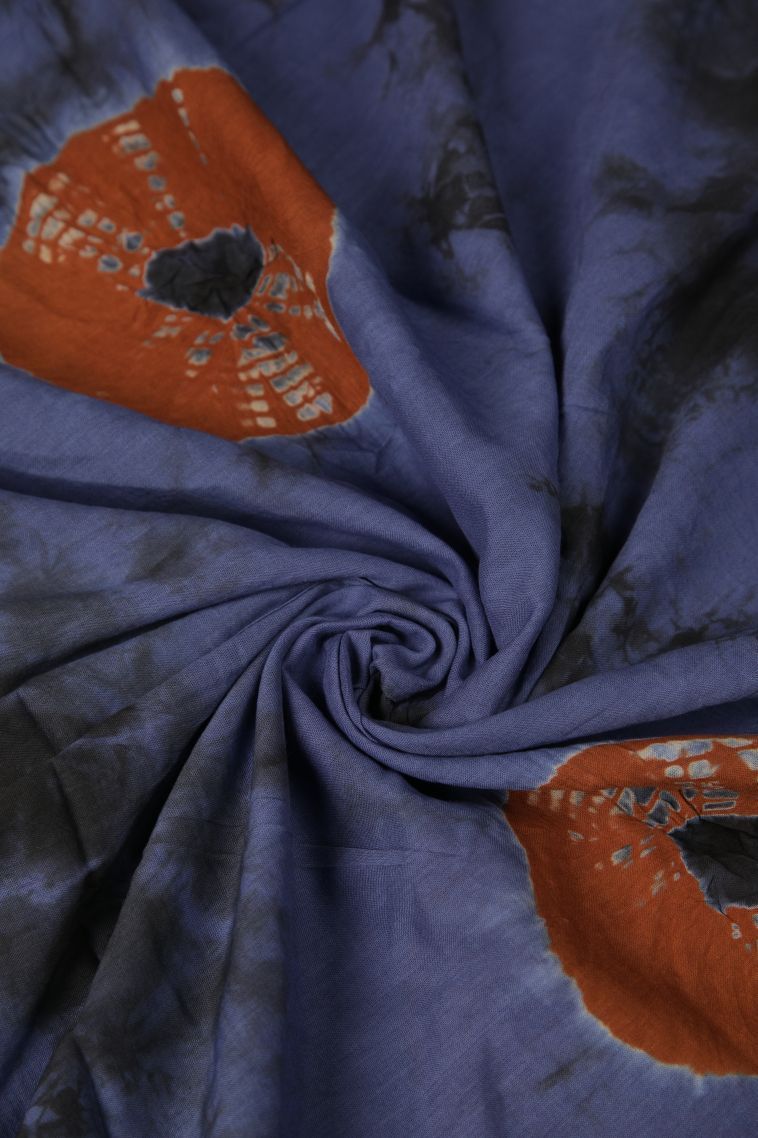 Berry Blue Cotton Sarees with Without Zari Zari Floral Patterns view 4