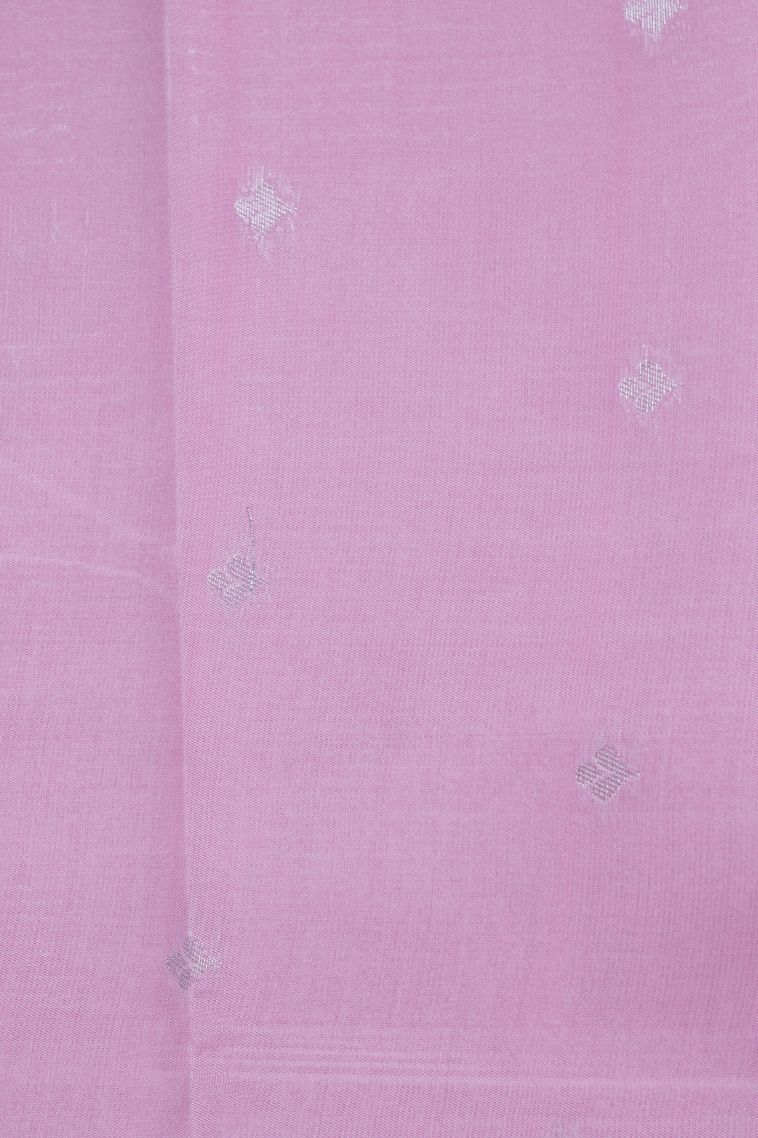 Arctic Blue Visiri Madippu Silk Sarees with Silver Zari Floral Patterns view 3