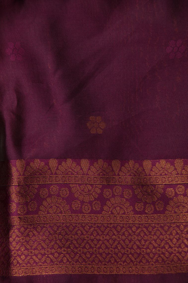 Crepe Pink Apoorva Silk Sarees with Copper Zari Floral Patterns view 3