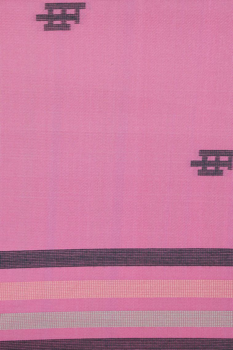 Taffy Pink Tussar Saree with Without Zari Zari Buttis (small Dots Or Motifs) view 3