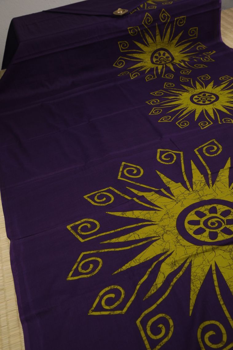 Indigo Blue Cotton Sarees with Without Zari Zari Geometric Shapes view 2