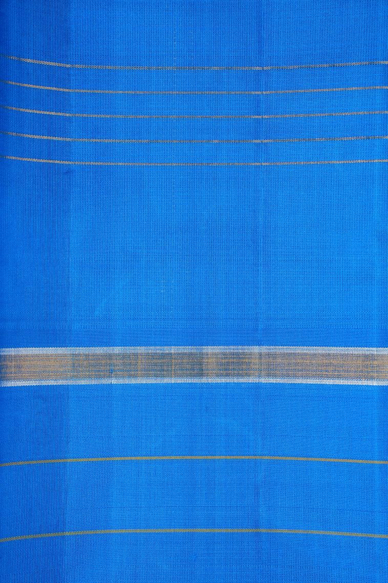 Lime Green Kanchipuram Silk Sarees with Without Zari Zari Checks view 3