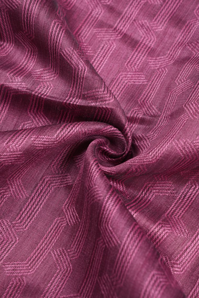 Magenta Purple Tussar Saree with Without Zari Zari Stripes view 4