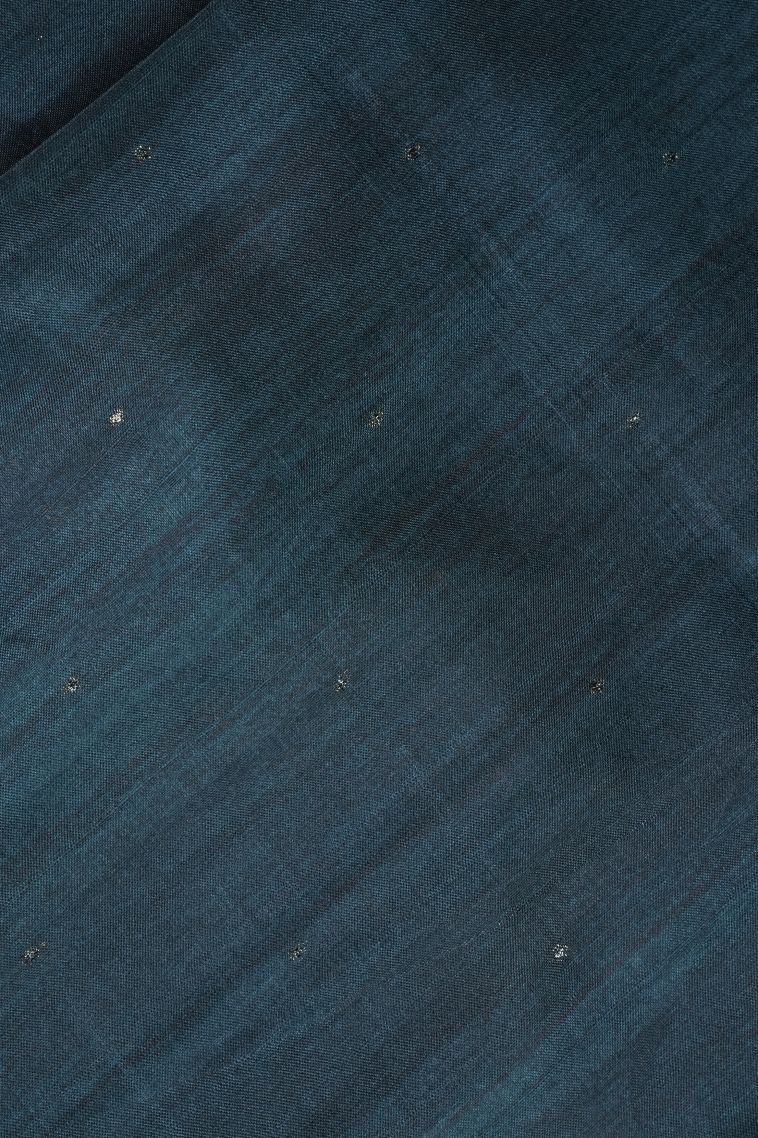 Daisy White Tussar Saree with Without Zari Zari Floral Patterns view 3