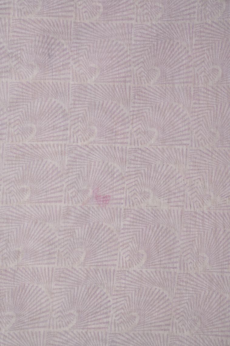 Lavender Purple Organza Saree with Without Zari Zari Buttis (small Dots Or Motifs) view 3