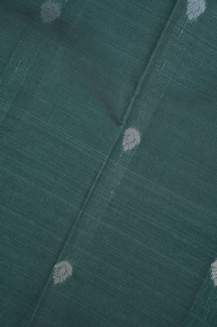 Ballet Pink Visiri Madippu Silk Sarees with Silver Zari Floral Patterns view 3