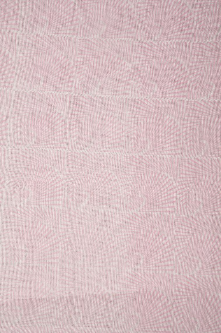 Blush Pink Organza Saree with Without Zari Zari Buttis (small Dots Or Motifs) view 3