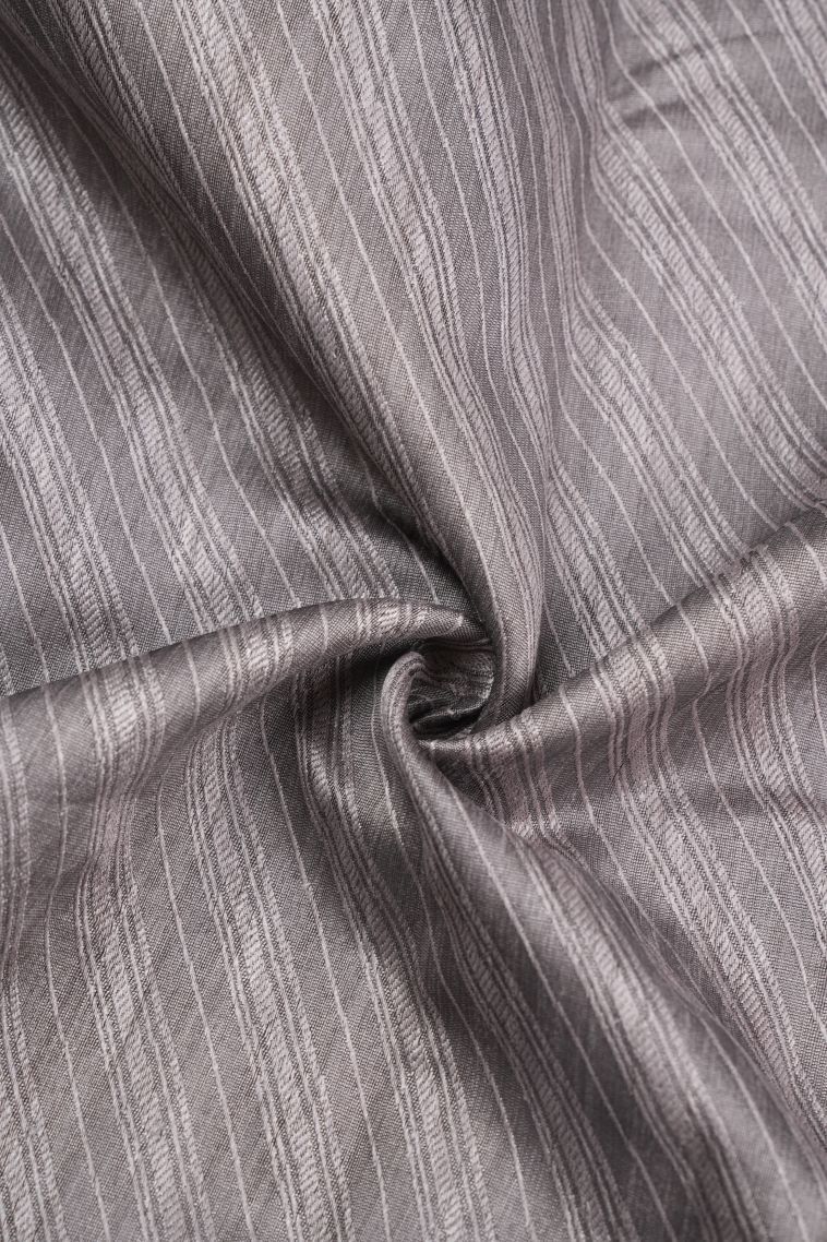 Heather Purple Tussar Saree with Without Zari Zari Stripes view 4