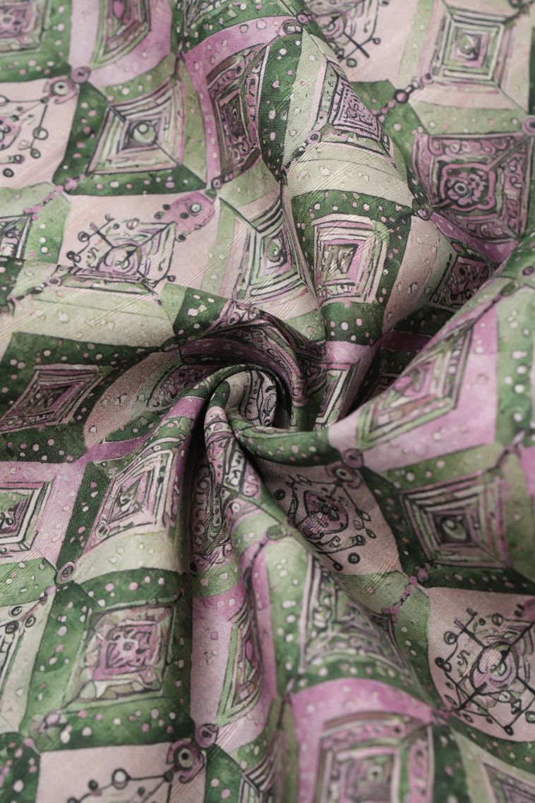 Emerald Green Tussar Saree with Without Zari Zari Floral Patterns view 4