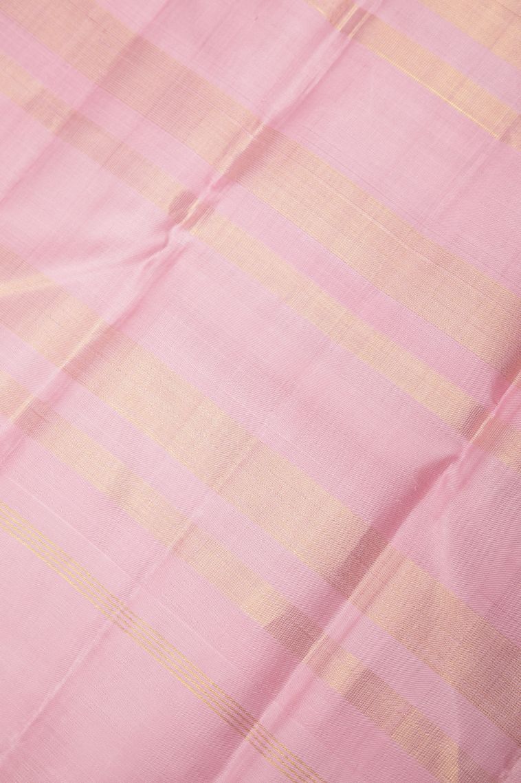 Viola Purple Kanchipuram Silk Sarees with Without Zari Zari Stripes view 3