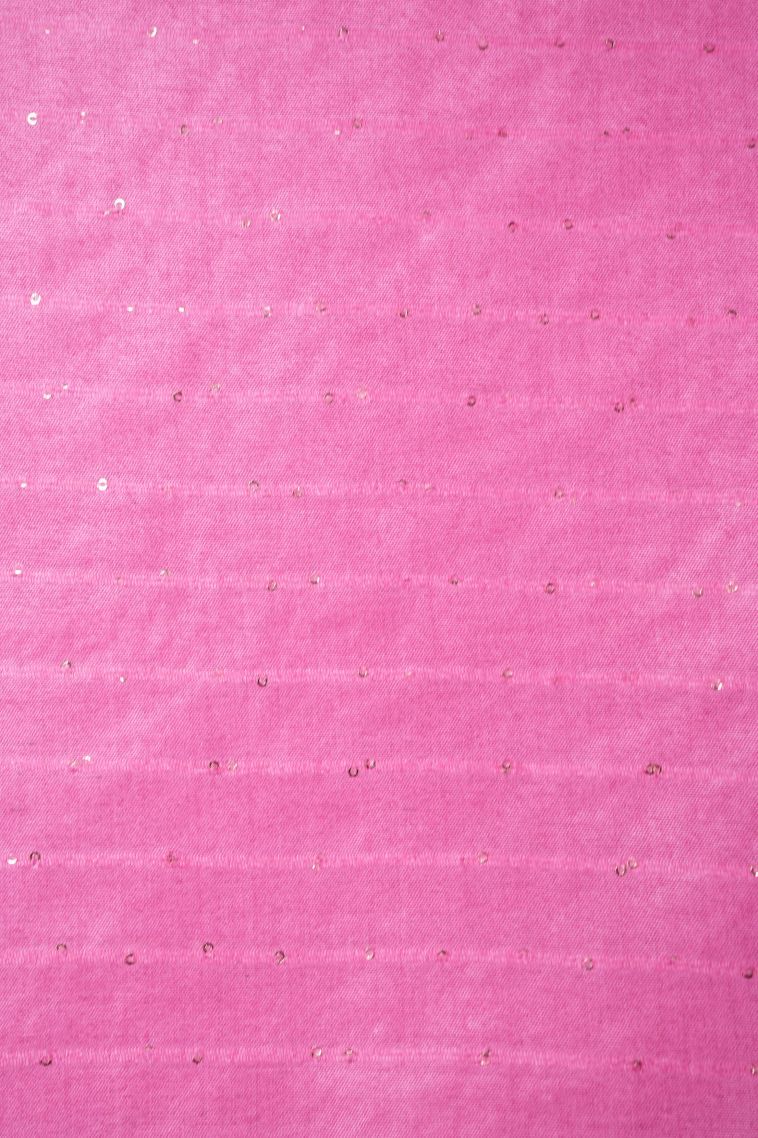 Bubblegum Pink Tussar Saree with Without Zari Zari Floral Patterns view 3