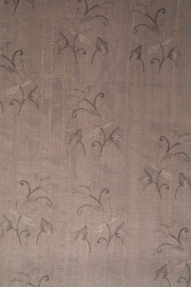 Cream White Tussar Saree with Without Zari Zari Floral Patterns view 3