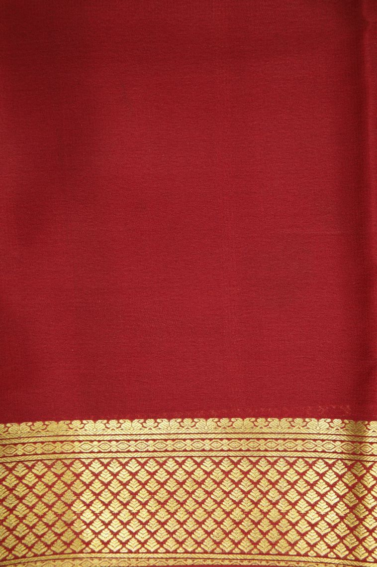 Lemon Yellow Mysore Silk with Without Zari Zari Plain view 3