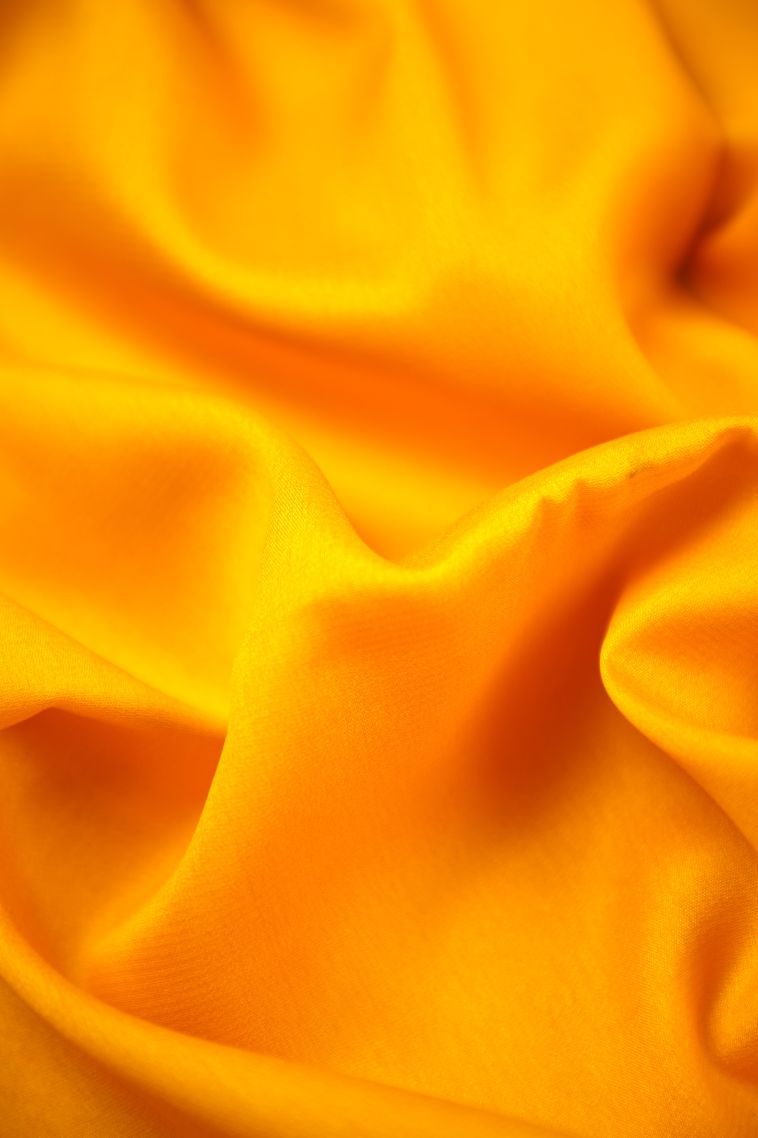 Lemon Yellow Mysore Silk with Without Zari Zari Plain view 4