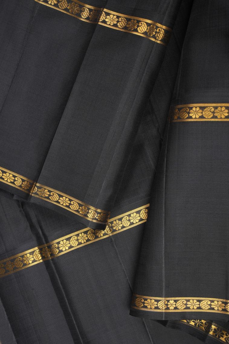 Lemon Yellow Kanchipuram Silk Sarees with Without Zari Zari Checks view 3