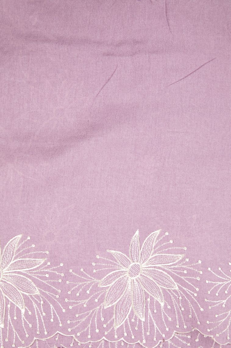 Periwinkle Purple Tussar Saree with Without Zari Zari Buttis (small Dots Or Motifs) view 3