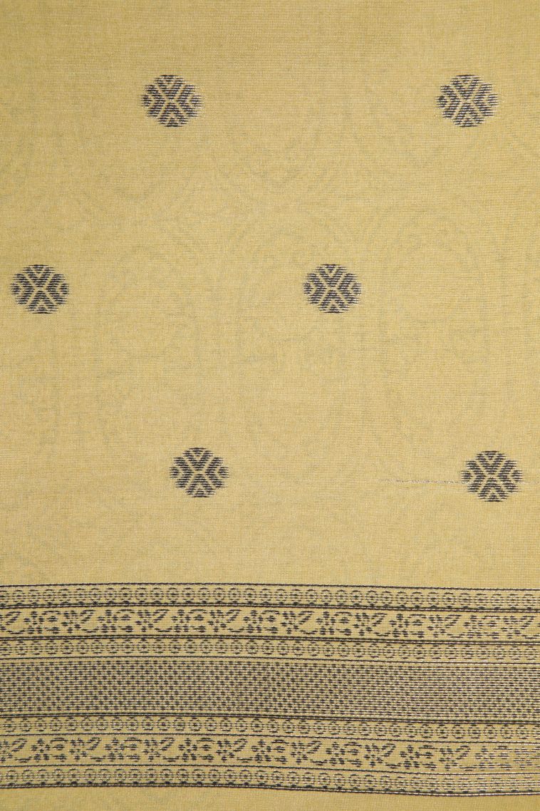 Coral Pink Tussar Saree with Without Zari Zari Floral Patterns view 3