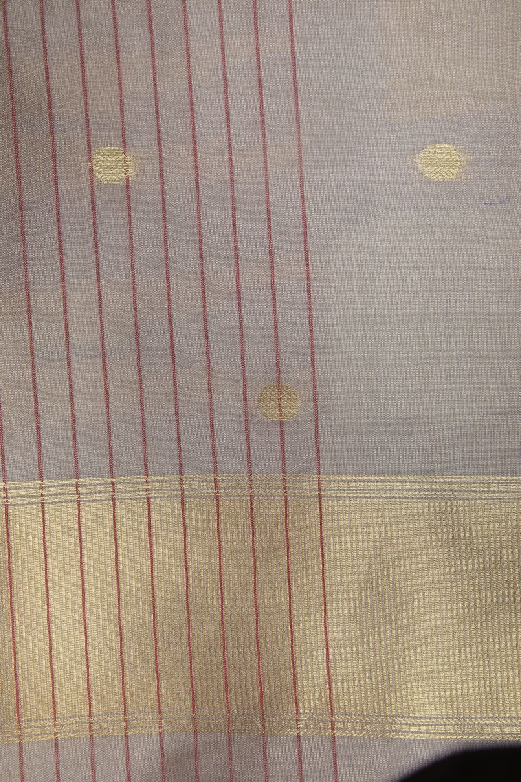 Ballet Pink Tussar Saree with Without Zari Zari Checks view 3