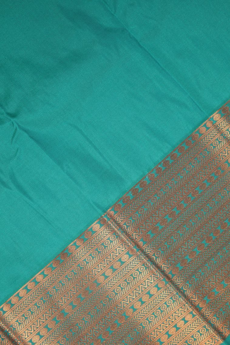 Jam Purple Visiri Madippu Silk Sarees with Copper Zari Stripes view 3