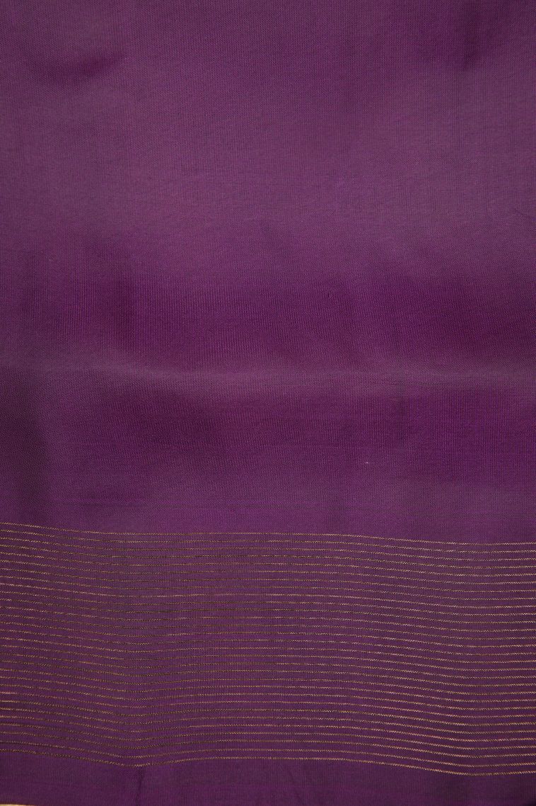 Cerulean Blue Soft Silk Saree with Copper Zari Buttis (small Dots Or Motifs) view 3