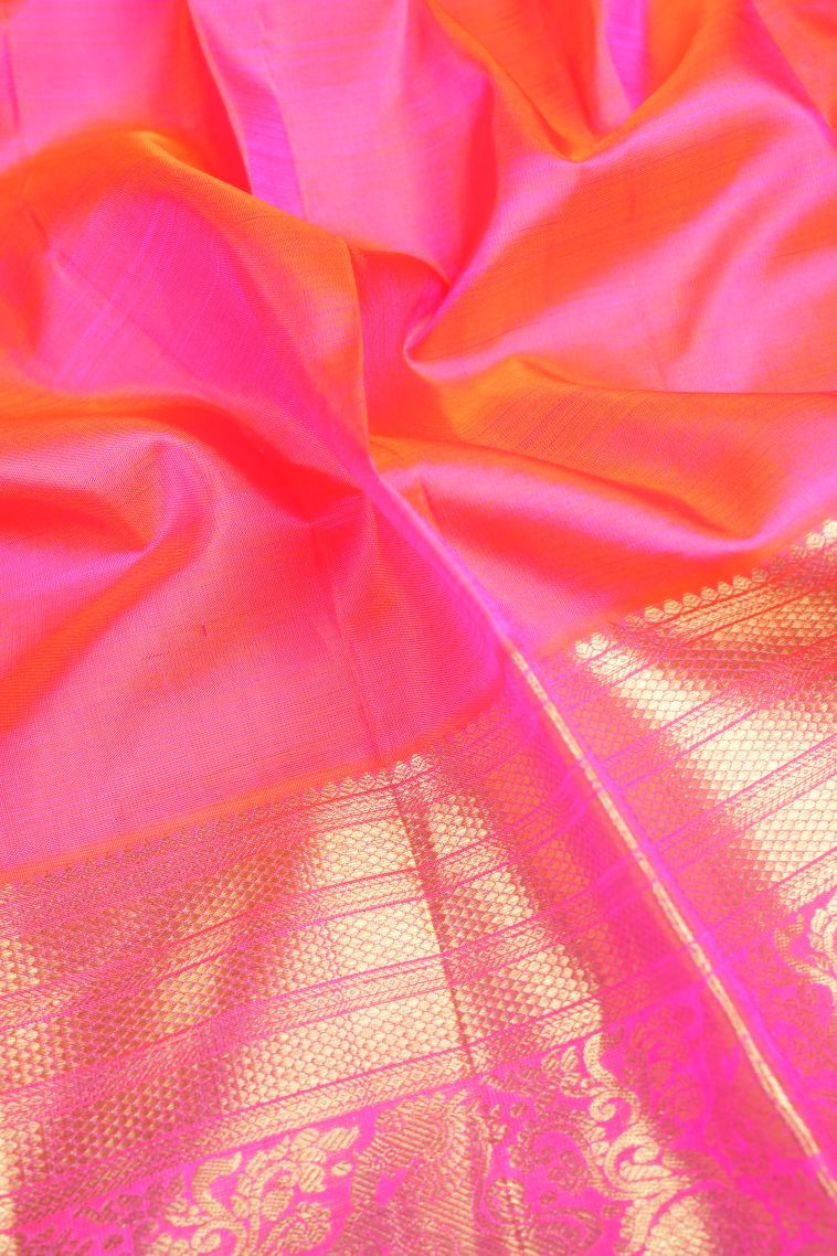 Basil Green Kanchipuram Silk Sarees with Gold Zari Buttis (small Dots Or Motifs) view 3