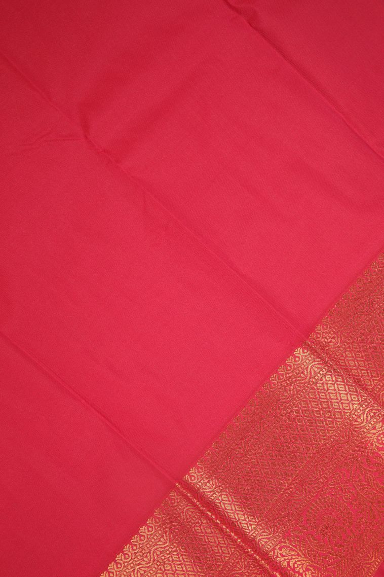 Aegean Blue Visiri Madippu Silk Sarees with Copper Zari Stripes view 3