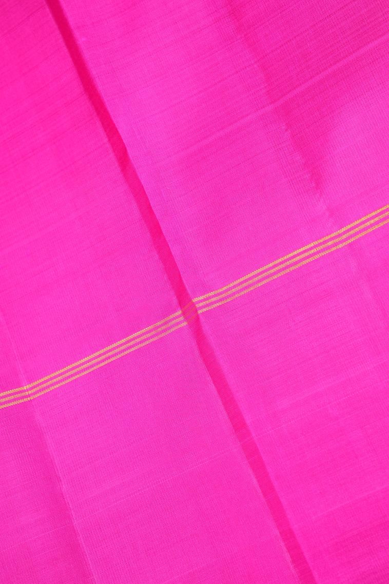 Lemon Yellow Kanchipuram Silk Sarees with Without Zari Zari Checks view 3