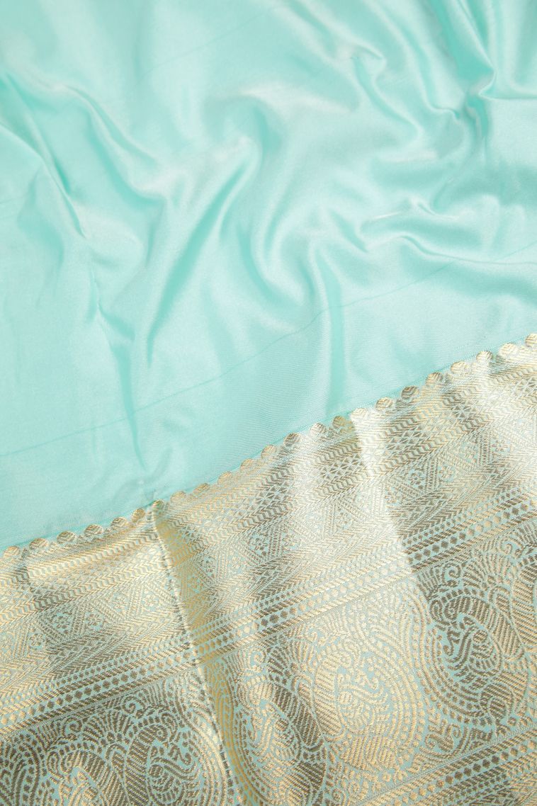 Berry Red Samudrika Pattu with Copper Zari Floral Patterns view 3