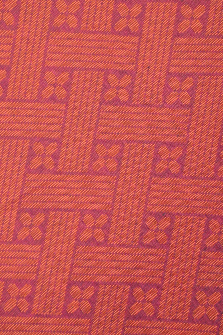 Magenta Purple Kovai Cotton Sarees with Without Zari Zari Buttis (small Dots Or Motifs) view 3