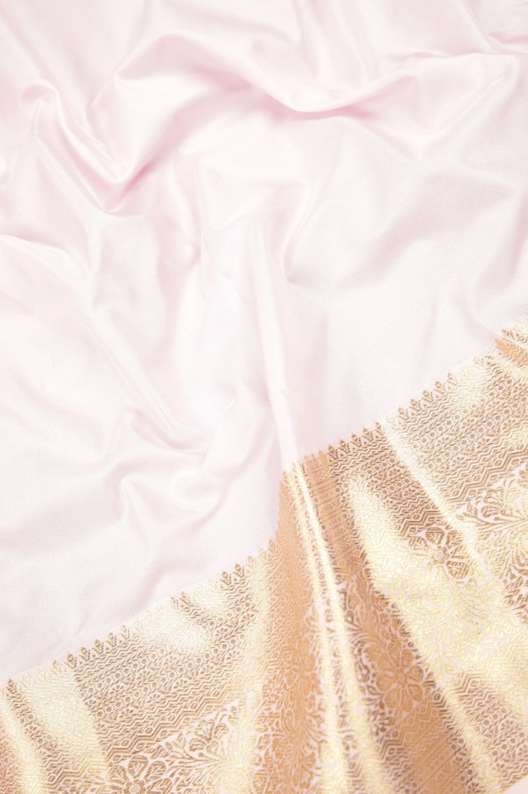 Jam Purple Samudrika Pattu with Copper Zari Floral Patterns view 3