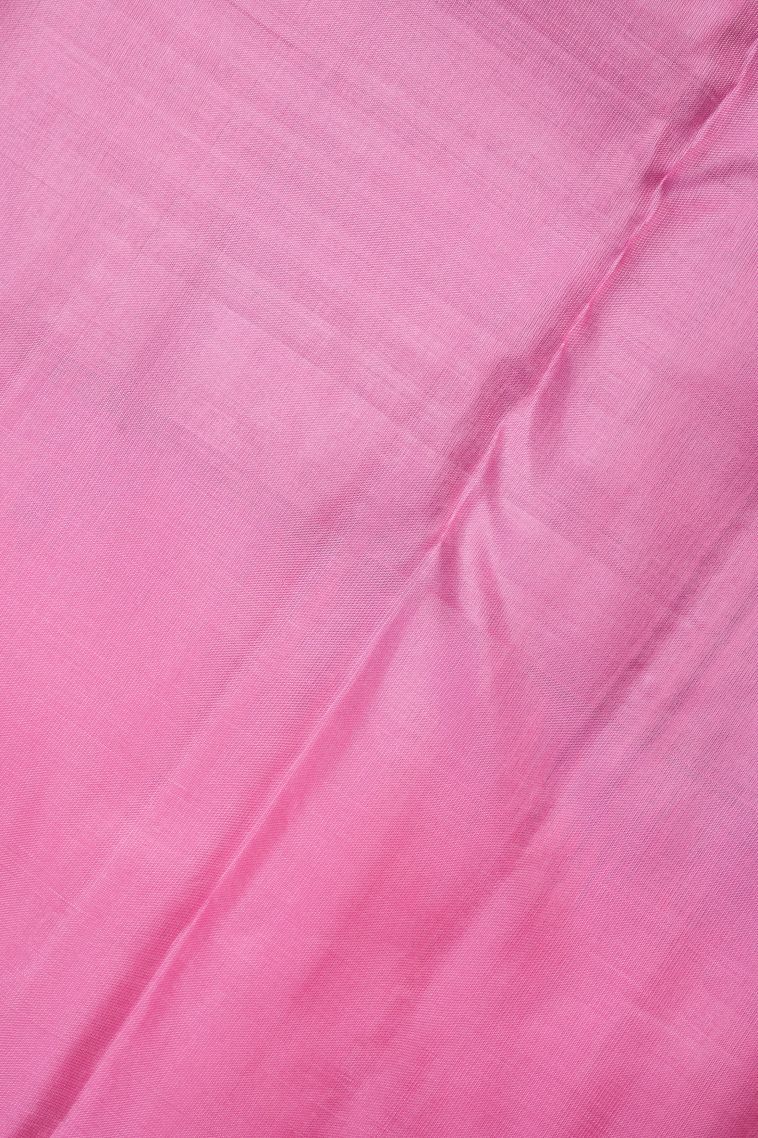 Arctic Blue Soft Silk Saree with Silver Zari Floral Patterns view 3